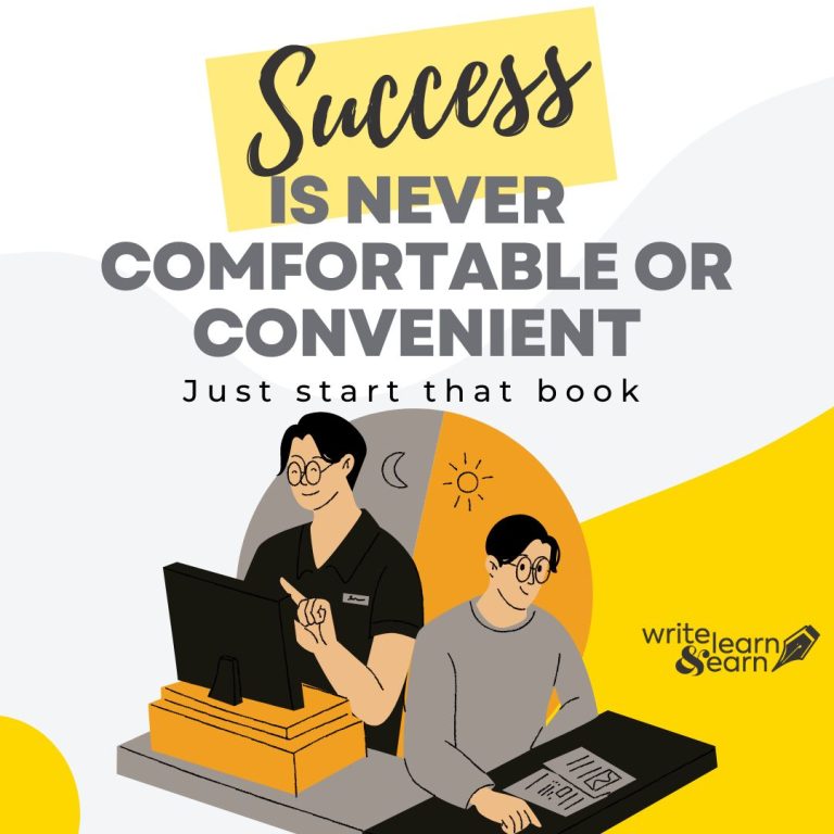 Success is never comfortable or convenient Just start that book